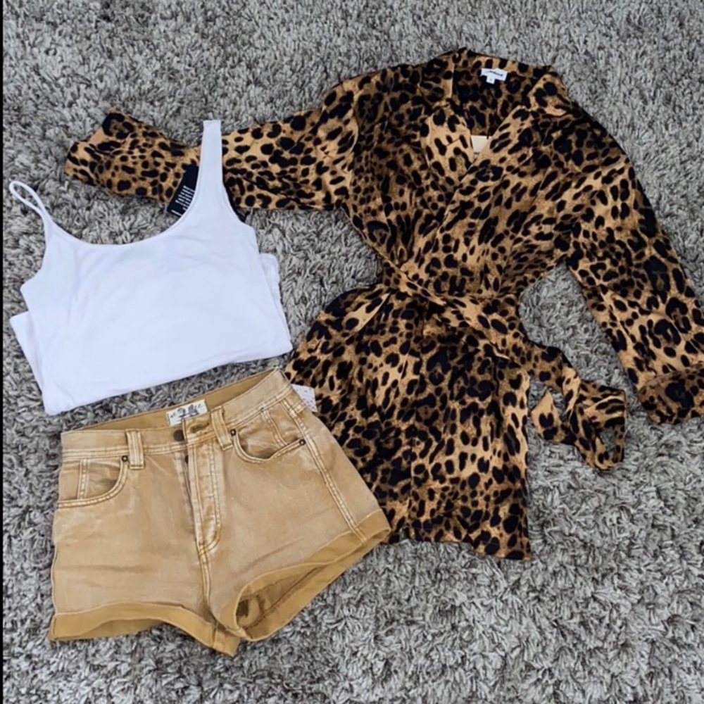 Superdown Leopard Print Robe S - image 5